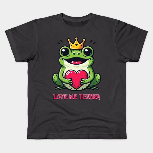 Frog Prince 08 Kids T-Shirt by Houerd